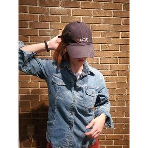 VINTAGE Trucker Jean Shirt Jacket AVIREX Medium